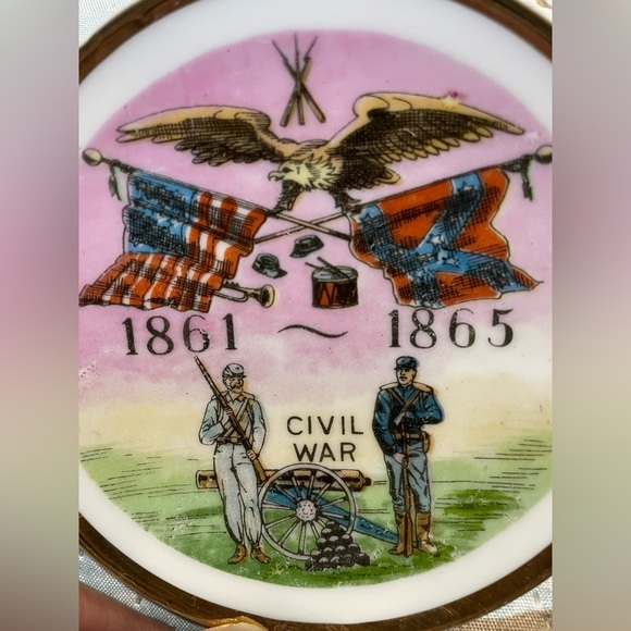 Vintage 1861-1865 Civil War Centennial Plate 4 1/2' Plate - Picture 7 of 7